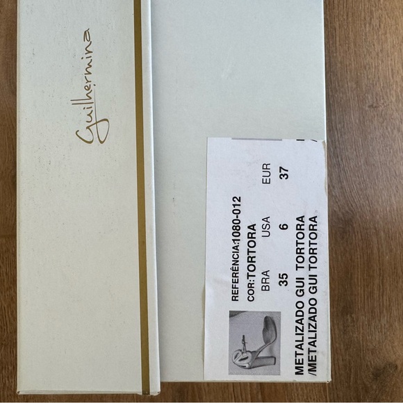 ANTHROPOLOGIE GUILHERMINA tortora gold heel - Picture 10 of 10